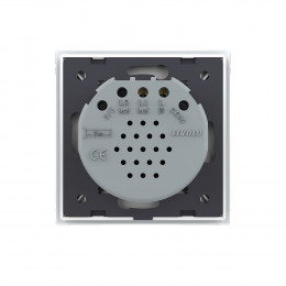 Сенсорный выключатель Livolo Quadro 1 клавиша 1 пост Белый VL-Q701-11