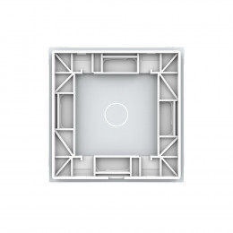 Панель для сенсорного выключателя Livolo, 1 клавиша, цвет белый, стекло BB-C7-C1-11