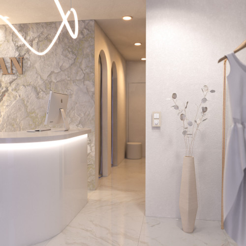 Купить Рамка из поликарбоната на 2 поста Slab айвори софт в rum24.ru фото: 3