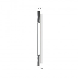 Панель для двух сенсорных выключателей Livolo, 4 клавиши (1+3), цвет белый, стекло