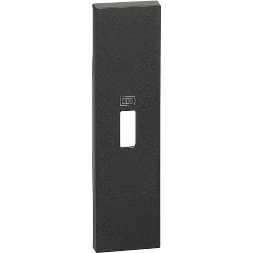 Купить Bticino Living now Черный Лицевая панель для зарядных устройств USB 1 мод в rum24.ru