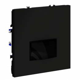Датчик движения встраиваемый VOLTUM S70, (черный матовый) VLS070508