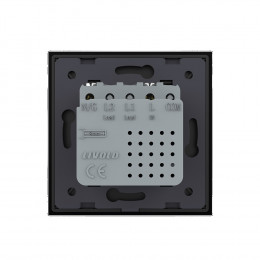 Розетка USB type C с блоком питания 45W Livolo1 пост Черная VL-C7VUC-2BP