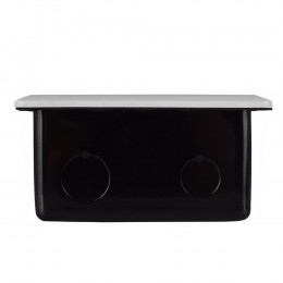 Выдвижной горизонтальный модуль RocketSocket в пол для розеток Livolo 2 поста, белый