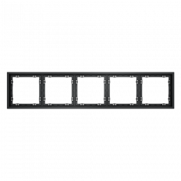 Рамка пластиковая VOLTUM S70 на 5 постов, (графит) VLS100507