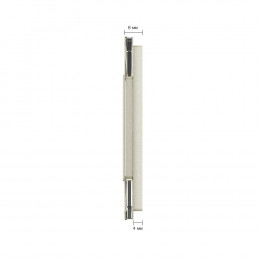 Панель для сенсорного выключателя и двух розеток Livolo, 1 клавиша, цвет жемчужный, стекло