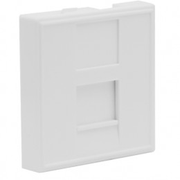 Розетка DEC RJ45 UTP кат.6, 2мод., бел. (45х45мм), серия (тип) DEC DECF12EW6