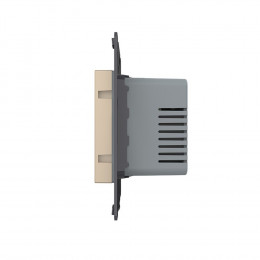 Терморегулятор пола Livolo 16А, сенсорное управление, датчик воздуха, Золотой (механизм) VL-FCQ1-2AP