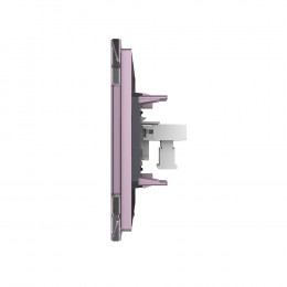 Розетка телефонная двойная RJ-11 кат.3 Livolo, 1 пост, цвет розовый