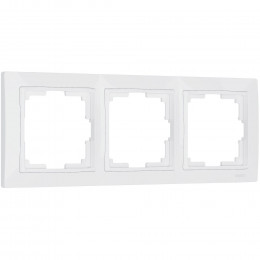 Рамка из поликарбоната на 3 поста Snabb Basic белый