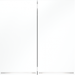 Проходной переключатель встраиваемый VOLTUM S70 двухклавишный с подсветкой (белый матовый) VLS020402