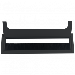 Кабельный громмет (лючок) в стол, 280*80мм, цвет: черный DCGR28080AN