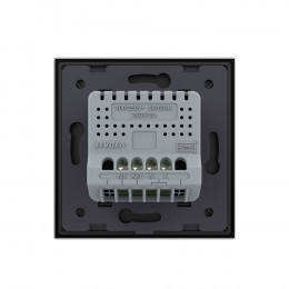 Розетка электрическая + USB type-C с блоком питания 18W Livolo 1 пост Черная VL-C7CTF16A.UC18W-2BP