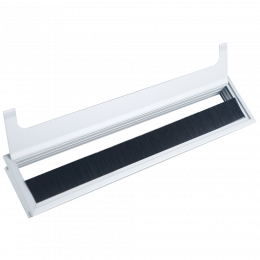 Кабельный громмет (лючок) в стол, 350*80мм, цвет: серебро DCGR35080S