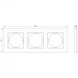 Рамка 3-я, шампань, серия A07 DE21351