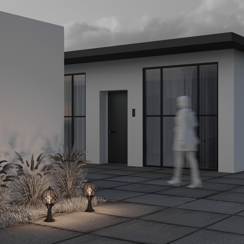 Купить Ландшафтный светильник Via  60W IP44 Золото Антик Maytoni O024FL-01G в rum24.ru фото: 5