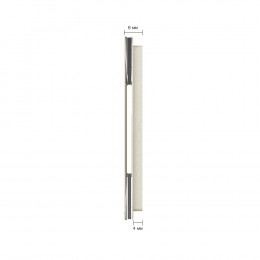 Панель для трех сенсорных выключателей Livolo, 4 клавиши (1+1+2), цвет жемчужный, стекло