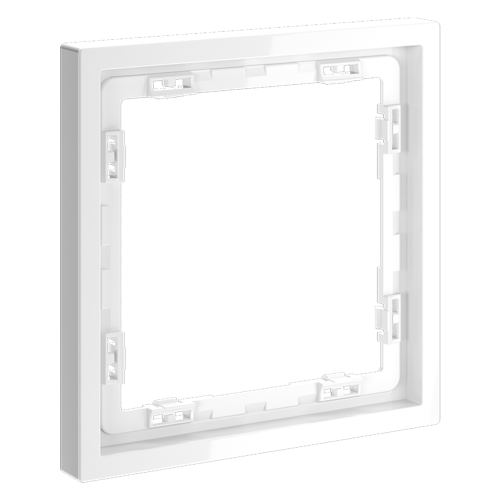 Купить Рамка пластиковая VOLTUM S70 на 1 пост, (белый глянцевый) VLS100101 в rum24.ru фото: 2