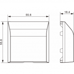 Кабельный вывод (накладка), сталь, серия A07 DE87137