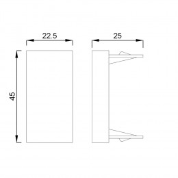 Функциональная клавиша для пустых гнезд Livolo, цвет шампань