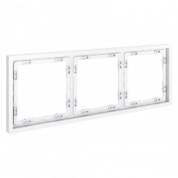 Рамка пластиковая VOLTUM S70 на 3 поста, (белый матовый) VLS100302