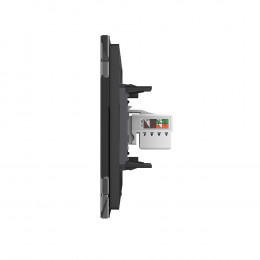 Розетка компьютерная двойная LIVOLO RJ-45 черная VL-C792C-12