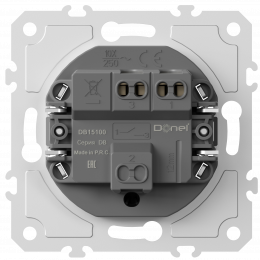 Механизм кнопки звонка Donel 1-но клавишный, 1н.о. 10A 250В~, серия DA DB15100