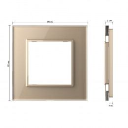 Рамка для розетки Золотая