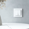 Купить Рамка из стекла на 1 пост Senso белый soft-touch в rum24.ru фото: 4