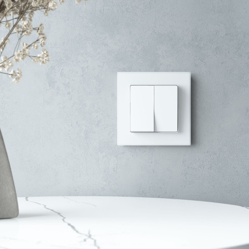 Купить Рамка из стекла на 1 пост Senso белый soft-touch в rum24.ru фото: 4