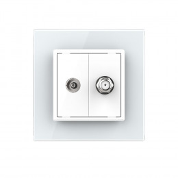 Розетка ТВ-Спутник LIVOLO белая VL-C791VST-11