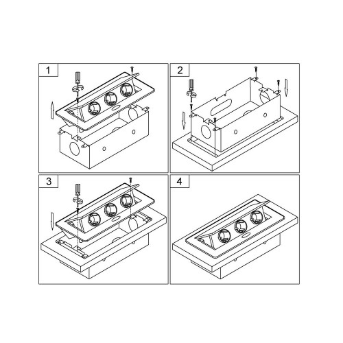 Купить Розетка горизонтальная выдвижная 2 Euro 16A, 2 USB A с блоком 5В/2.1А, 2 RJ45 RocketSocket, проводка, цвет золотой в rum24.ru фото: 8