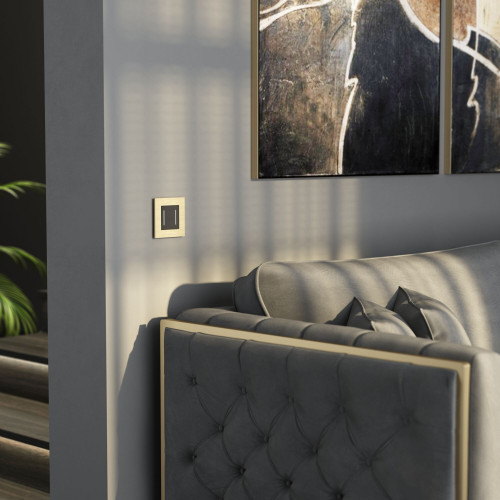 Купить Рамка из металла на 1 пост АluMax шампань алюминий в rum24.ru фото: 3