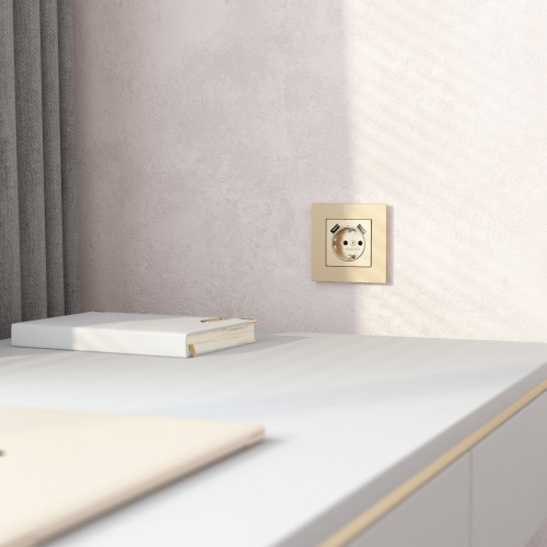 Купить Рамка из металла на 1 пост АluMax шампань алюминий в rum24.ru фото: 2