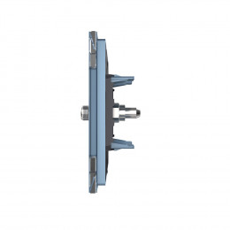 Розетка спутниковая одинарная SAT Livolo, 1 пост, цвет синий