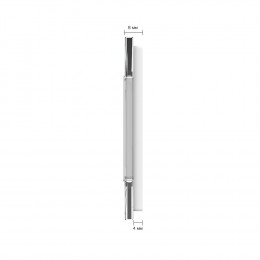 Панель для 4-х сенсорных выключателей и розетки Livolo, 7 клавиш (1+2+2+2), цвет белый, стекло