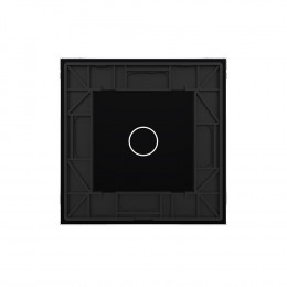 Панель для одноклавишного выключателя LIVOLO BB-C7-C1-12 черная