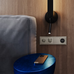 Рамка стеклянная VOLTUM S70 на 4 поста, (шелк, стекло) VLS110404