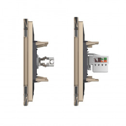Розетка ТВ-Компьютер LIVOLO золотая VL-C791VC-13