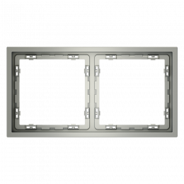 Рамка пластиковая VOLTUM S70 на 2 поста, (сталь) VLS100205