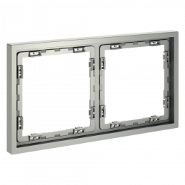 Рамка пластиковая VOLTUM S70 на 2 поста, (сталь) VLS100205