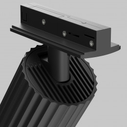 Трековый рифленный светильник Calipso Maytoni GU10 черный TR218-1-GU10-BK