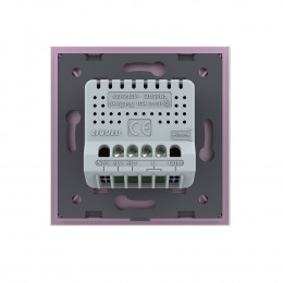 Сенсорный выключатель Livolo 2 клавиши 1 пост Розовый VL-C702-17