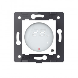 Терморегулятор пола Livolo 16А, сенсорное управление, датчик воздуха, твердотельное реле, Белый (механизм) VL-FCQ1-2WPS73