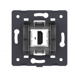 Розетка 1 пост HDMI 2.0 Livolo, цвет серый (механизм) VL-FCHD-2IP