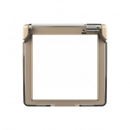 Водонепроницаемая крышка для розетки Livolo, цвет золотой VL-C7-1WF-13