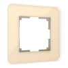 Купить Рамка из стекла на 1 пост Elite айвори W0012443 в rum24.ru