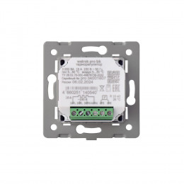 Терморегулятор Welrok PRO для рамки LIVOLO с электронным управлением, датчик воздуха, датчик пола 3 м, цвет черный (механизм)