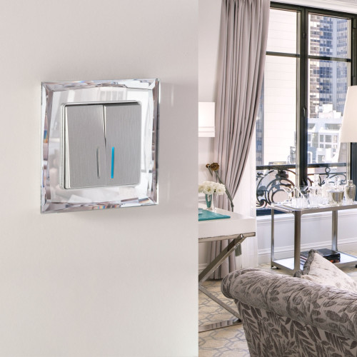 Купить Рамка из стекла на 1 пост Diamant зеркальный в rum24.ru фото: 3