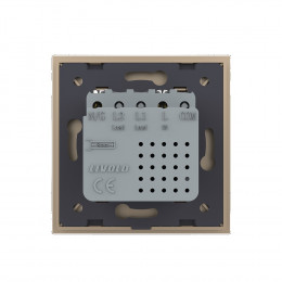 Розетка USB type C с блоком питания 45W Livolo1 пост Золотая VL-C7VUC-2AP